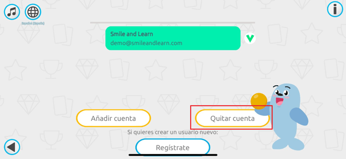Quitar cuenta